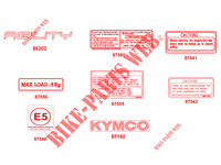ADESIVI per Kymco AGILITY 50 12 4T EURO 4