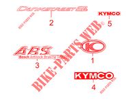 ADESIVI LIMITED EDITION per Kymco DINK STREET 300 I ABS EURO III -avec warning-
