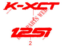 ADESIVI per Kymco K-XCT 125 I 4T EURO III